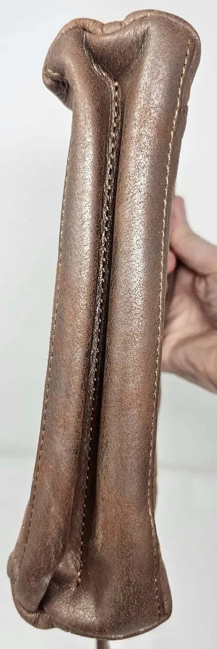 Hobo International ACE Clutch In Patina Distressed Brown Metallic Leather NWOT